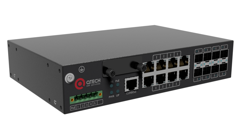 Коммутатор QTECH QSW-2140-8GE8G-POE-AC