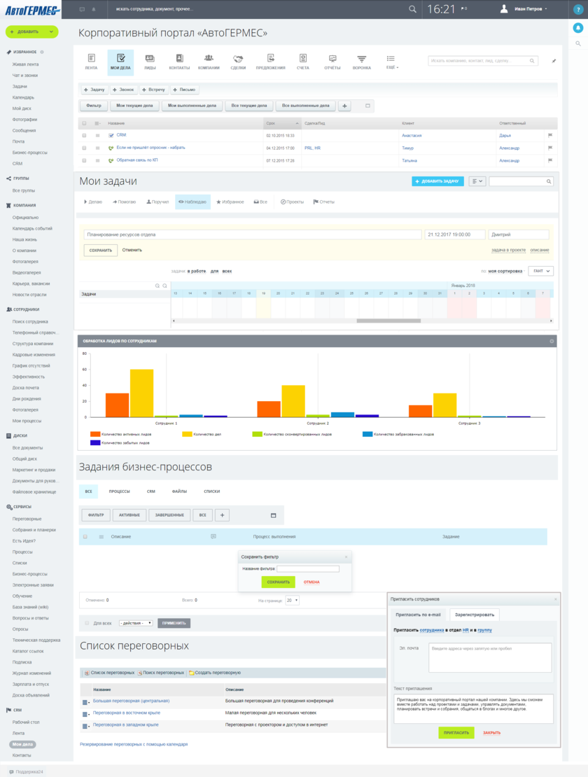 Корпоративный портал "АвтоГермеса"