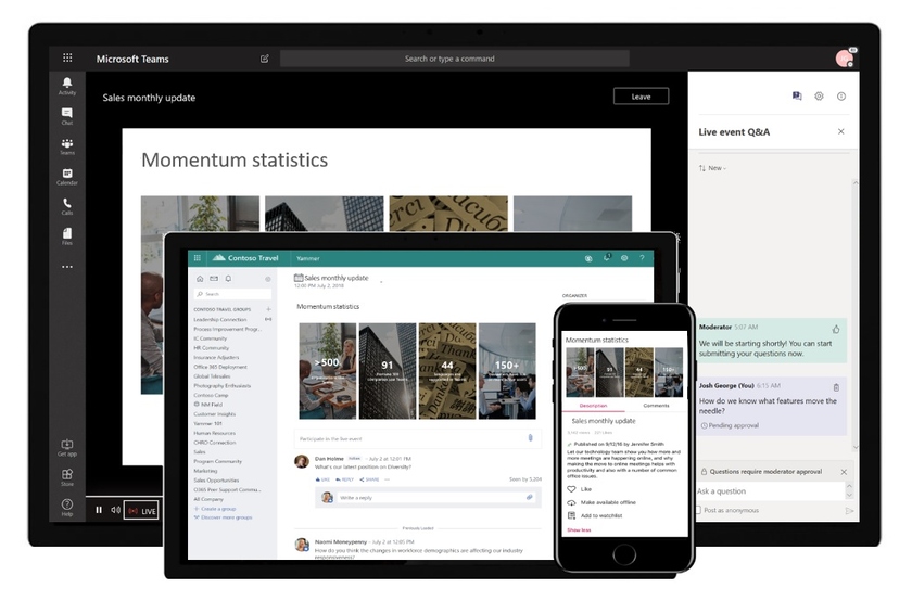 Функция Live Events в Microsoft Teams